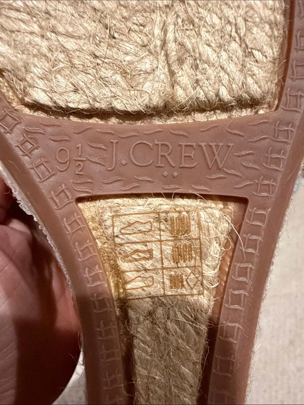 J. Crew Suede Espadrille Wedge Pumps in Cognac